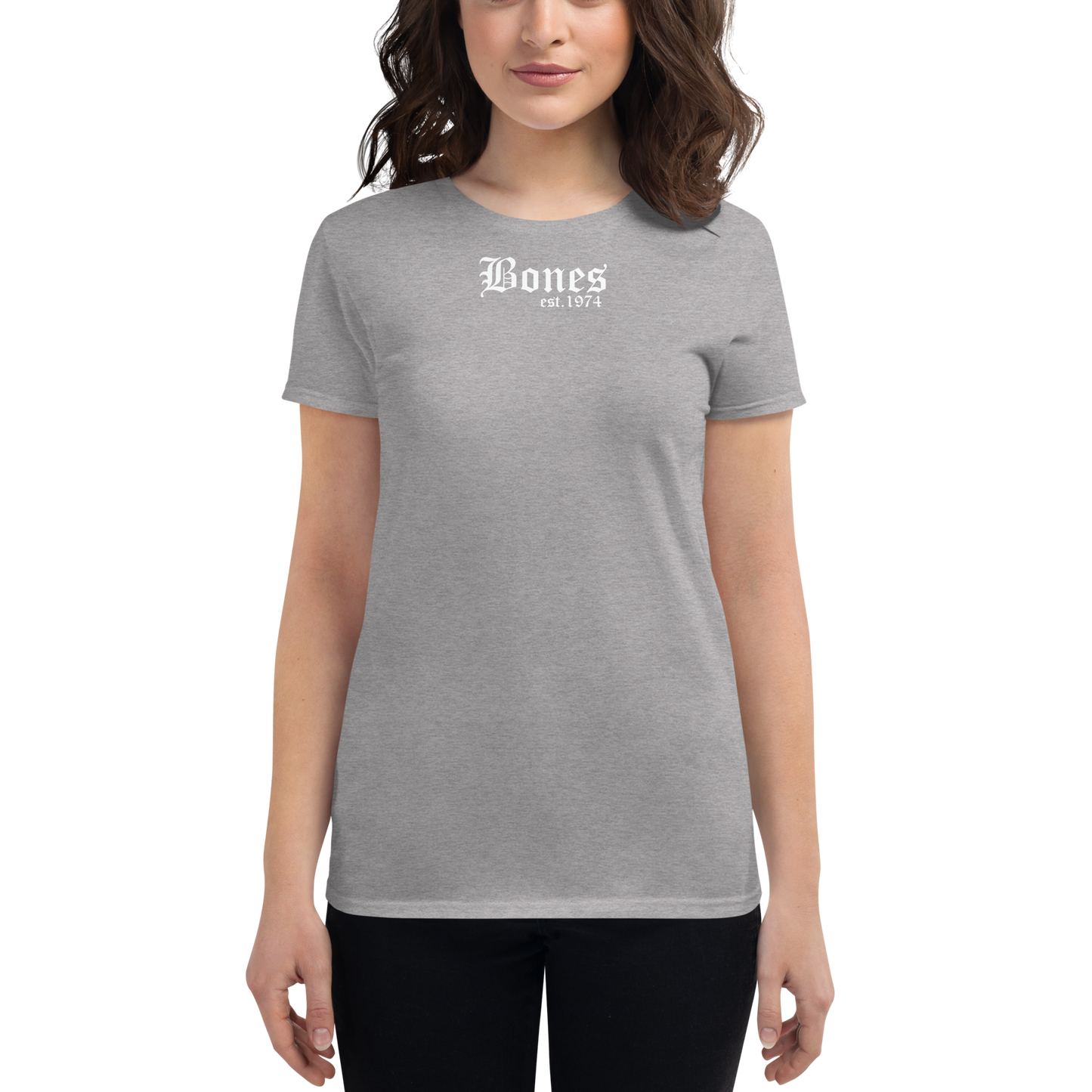 Women's old English "BONES" short sleeve t-shirt
